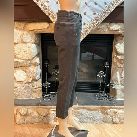 Free People Olive Green Cropped Pants 2 - Picture 6 of 8